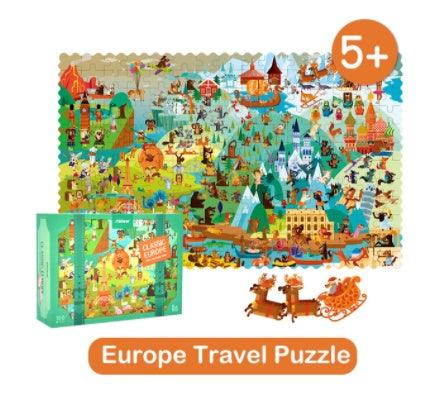 180 Pieces Of World Travel Jigsaw Puzzle For Children