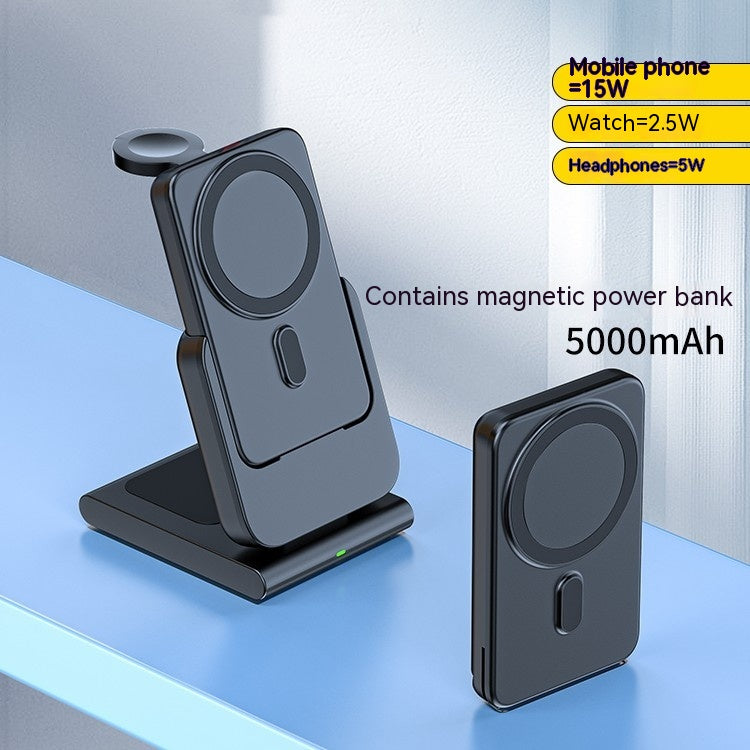 Magnetic Bracket Three In One Wireless Charger