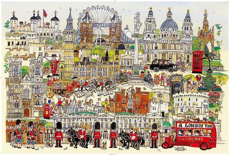 1000-Piece Jigsaw Puzzle Collection – Famous Cities and Iconic Artworks