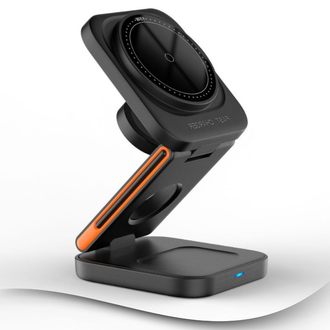 New TechPro™ Foldable 3-in-1 Charging Station