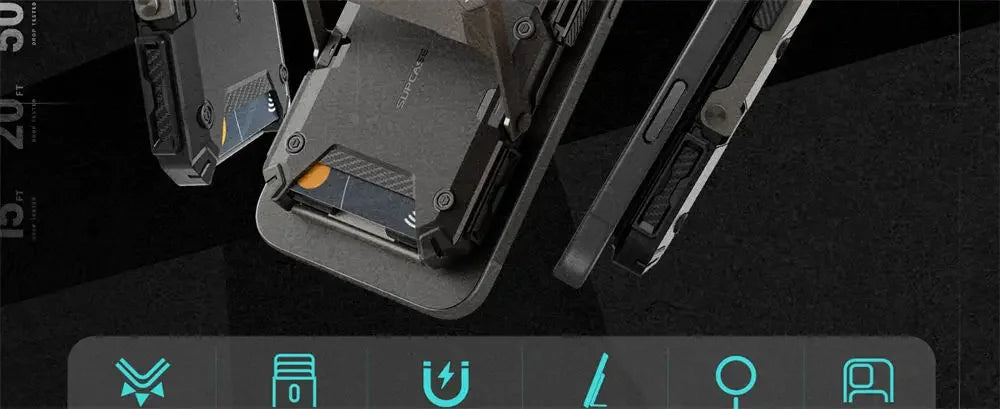 SUPCASE Magnetic Tripod Phone Stand Credit Card Holder