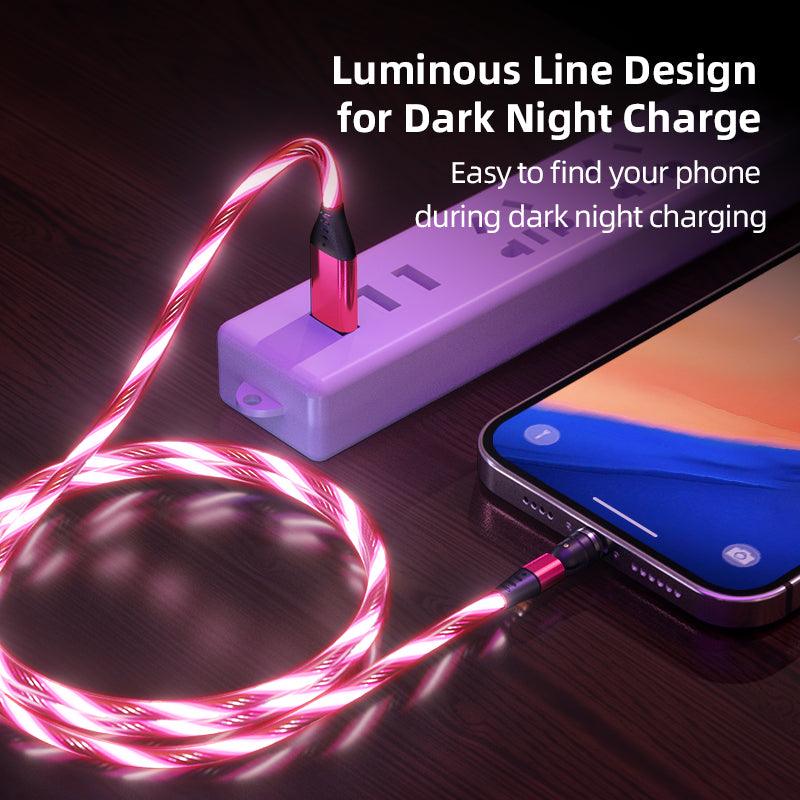 LumosCharge - 540° Rotating Luminous Magnetic Cable - I-TECH ONLINE SHOP