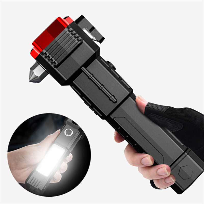 6-in-1 Car Safety Hammer & Flashlight